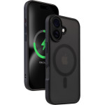 Crong Hybrid Frost Mag Cover - Case With Magsafe For Iphone 16 (black) - (CRGHFMIP1661BLK)