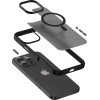 Crong Hybrid Frost Mag Cover - Case With Magsafe For Iphone 16 Pro (black) - (CRGHFMIP1663PBLK)