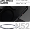 Crong Hybrid Frost Mag Cover - Case With Magsafe For Iphone 16 Pro (black) - (CRGHFMIP1663PBLK)