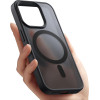 Crong Hybrid Frost Mag Cover - Case With Magsafe For Iphone 16 Pro Max (black) - (CRGHFMIP1669PBLK)