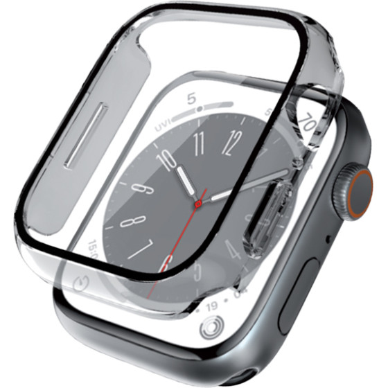 Crong Hybrid Watch Case - Case With Glass For Apple Watch 41mm (Clear) - (CRG-41HS-CLR)