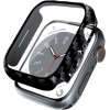 Crong Hybrid Watch Case - Case With Glass For Apple Watch 44mm (Carbon) - (CRG-44HS-CRB)
