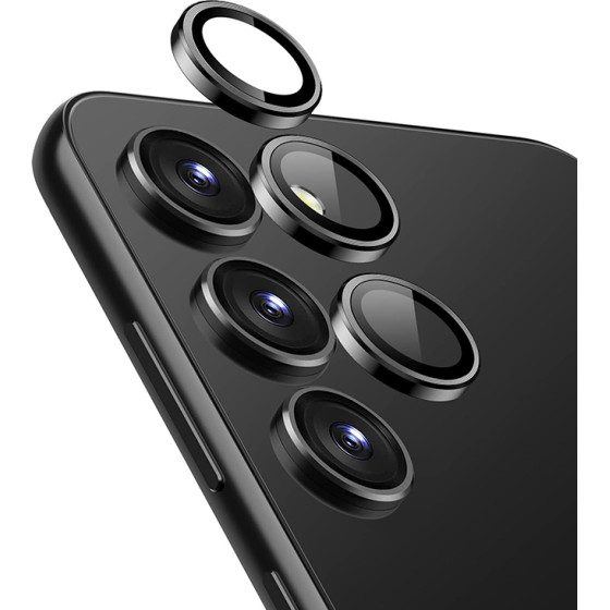 Crong Lens Ring - Tempered Glass For The Camera Lens Samsung Galaxy S24+ (black) - (CRG-LRSGS24P-BLK)