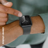 Crong Liquid - Strap For Apple Watch 44/45/46/49 Mm (graphite) - (CRG-44LQB-GRP)