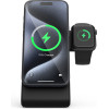 Crong Magspot Pivot Stand - Magsafe Charger For iPhone, Apple Watch And Airpods (Shadow Black) - (CRG-MSPS-BLK)