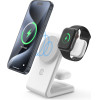 Crong Magspot Pivot Stand - Magsafe Charger For iPhone, Apple Watch And Airpods (Snow White) - (CRG-MSPS-WHT)