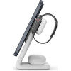 Crong Magspot Pivot Stand - Magsafe Charger For iPhone, Apple Watch And Airpods (Snow White) - (CRG-MSPS-WHT)