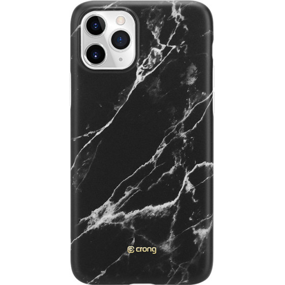Crong Marble Case - Case For Iphone 11 Pro (Black) - (CRG-MRB-IP11P-BLK)
