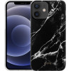 Crong Marble Case - Case For Iphone 12 Mini (Black) - (CRG-MRB-IP1254-BLK)