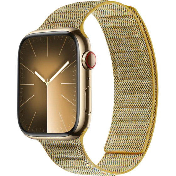 Crong Melange - Magnetic Strap For Apple Watch 38/40/41/42 Mm (Yellow melange) - (CRG-40MEL-YEL)