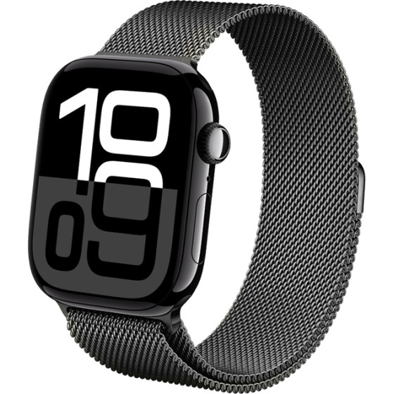 Crong Milano Steel - Stainless Steel Band For Apple Watch 38/40/41/42 Mm (Graphite) - (CRG40MSTGRP)