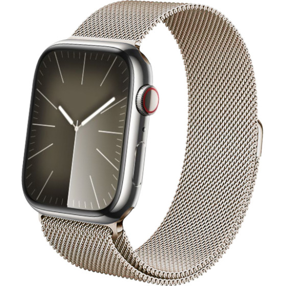 Crong Milano Steel - Stainless Steel Strap For Apple Watch 44/45/46/49 Mm (champagne) - (CRG-44MST-CHP)