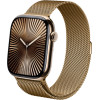 Crong Milano Steel - Stainless Steel Strap For Apple Watch 44/45/46/49 Mm (gold) - (CRG44MSTRSP)