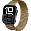 Crong Milano Steel - Stainless Steel Strap For Apple Watch 44/45/46/49 Mm (gold) - (CRG44MSTRSP)