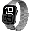 Crong Milano Steel - Stainless Steel Strap For Apple Watch 44/45/46/49 Mm (silver) - (CRG-44MST-SLV)