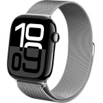 Crong Milano Steel - Stainless Steel Strap For Apple Watch 44/45/46/49 Mm (silver) - (CRG-44MST-SLV)
