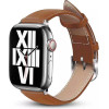 Crong Noble Band - Leather Strap For Apple Watch 38/40/41/42 Mm (Mokka) - (CRG-40NOB-MKA)