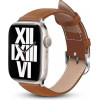 Crong Noble Band - Natural Leather Strap For Apple Watch 44/45/46/49 Mm (Mokka) - (CRG-44NOB-MKA)