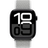 Crong Nylon - Sport Band For Apple Watch 44/45/46/49 Mm (Silver Grey) - (CRG44NLBSHL)