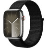Crong Nylon Reflex - Sport Strap For Apple Watch 38/40/41/42 Mm (black) - (CRG-40RFB-BLK)