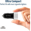 Crong Power Car Charger 24W With Dual Usb Port (aluminium) - (CRG-PWRC-USB24-ALU)