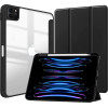 Crong Primefolio - Case For Ipad Air 11'' M3 (2025) / Ipad Air 11'' M2 (2024) / Ipad Air 10.9'' (5-4 gen.) / Ipad Pro 11'' (2022-2021) (black/transparent) - (CRG-PRF-IPD11-BLK)