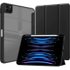 Crong Primefolio - Case For Ipad Air 11'' M3 (2025) / Ipad Air 11'' M2 (2024) / Ipad Air 10.9'' (5-4 gen.) / Ipad Pro 11'' (2022-2021) (black/transparent) - (CRG-PRF-IPD11-BLK)