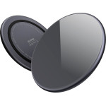 Crong Qi Fast Wireless Charger With Aluminium & Armorplate Housing 15W (black) - (CRG-PS15W-BLK)