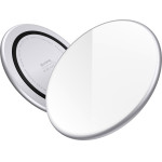 Crong Qi Fast Wireless Charger With Aluminium & Armorplate Housing 15W (white) - (CRG-PS15W-WHI)