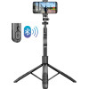 Crong Selfiego Ultra - Aluminum Bluetooth Selfie Stick Tripod (Black) - (CRGSGU1BLK)