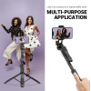 Crong Selfiego Ultra - Aluminum Bluetooth Selfie Stick Tripod (Black) - (CRGSGU1BLK)