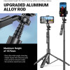 Crong Selfiego Ultra - Aluminum Bluetooth Selfie Stick Tripod (Black) - (CRGSGU1BLK)