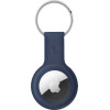 Crong Silicone Case With Key Ring - Protective Case For Apple Airtag Key Ring (Navy Blue) - (CRG-ATS-BLUE)