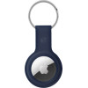 Crong Silicone Case With Key Ring - Protective Case For Apple Airtag Key Ring (Navy Blue) - (CRG-ATS-BLUE)