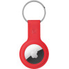 Crong Silicone Case With Key Ring - Protective Case For Apple Airtag Key Ring (Red) - (CRG-ATS-RED)