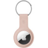 Crong Silicone Case With Key Ring - Protective Case For Apple Airtag Key Ring (Sand Pink) - (CRG-ATS-PNK)