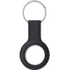 Crong Silicone Case With Key Ring - Protective Case For Key Ring For Apple Airtag (Black) - (CRG-ATS-BLK)