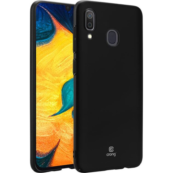 Crong Smooth Skin - Protective Case For Samsung Galaxy A30 (black) - (CRG-SMS-SGA30-BLK)