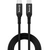 Crong Soft Link - 100W Pd 5A USB-C To USB-C Cable 120cm (black) - (CRGSL120USCCBLK)