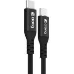Crong Soft Link - 100W Pd 5A USB-C To USB-C Cable 200cm (black) - (CRGSL200USCCBLK)