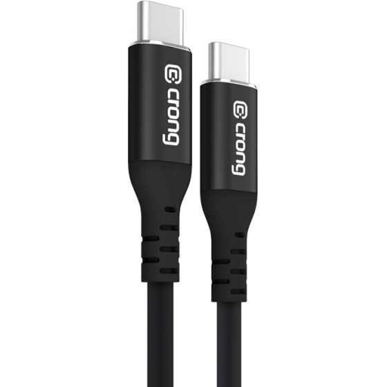 Crong Soft Link - 100W Pd 5A USB-C To USB-C Cable 200cm (black) - (CRGSL200USCCBLK)