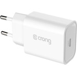 Crong USB-C Travel Charger - Wall Charger USB-C Power Delivery 20W (white) - (CRG-TUSBC20-WHI)