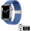 Crong Wave Band - Braided Strap For Apple Watch 44/45/46/49 Mm (blue) - (CRG-44WAV-BLU)