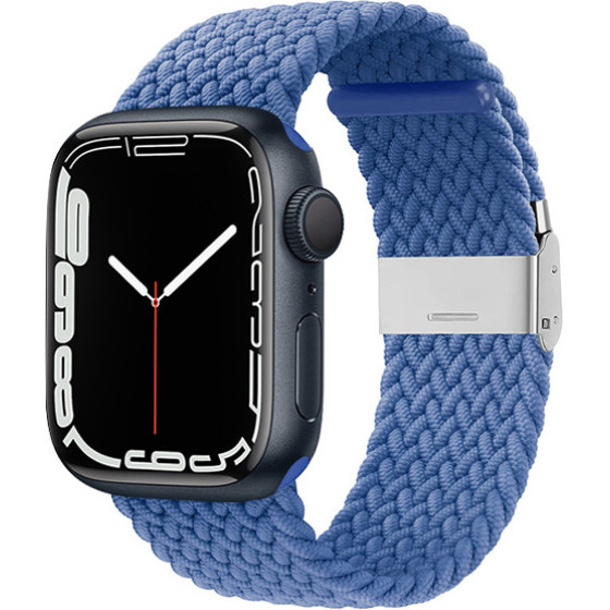 Crong Wave Band - Braided Strap For Apple Watch 44/45/46/49 Mm (blue) - (CRG-44WAV-BLU)