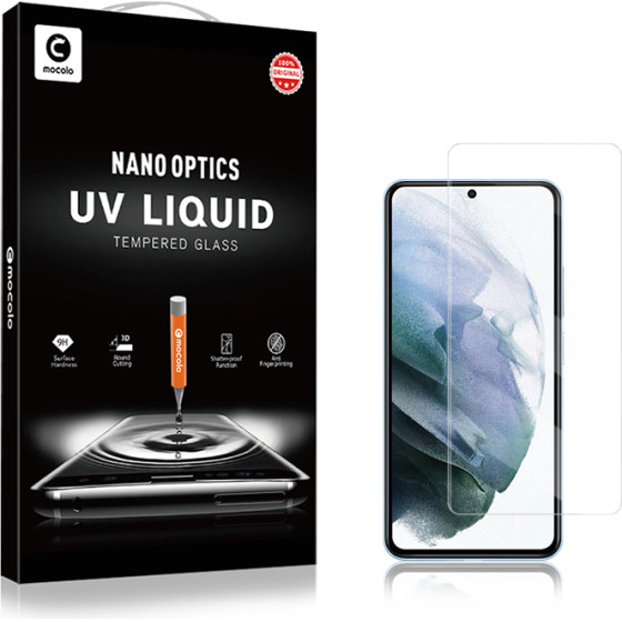 Mocolo 3D Uv Glass - Uv Protective Full Screen Glass For Samsung Galaxy S22+ - (SX6567)
