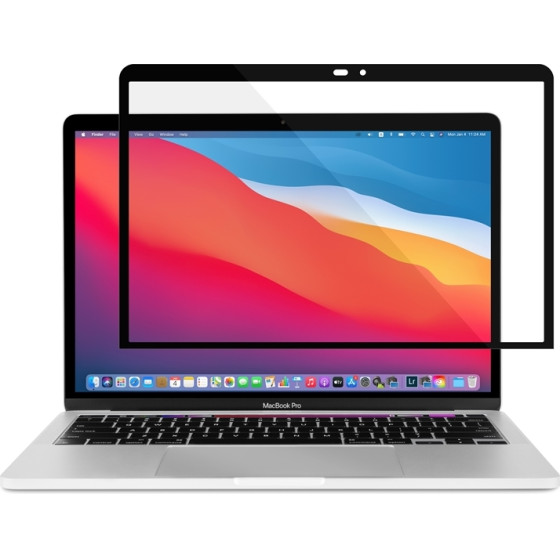 Moshi Ivisor Xt - Protective Film For Macbook Pro 13 ''/ Macbook Air 13'' (Black frame) - (99MO040913)