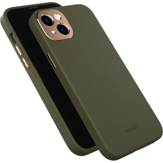 Moshi Napa Magsafe - Leather Case For Iphone 14 Max (Juniper Green) - (99MO088632)