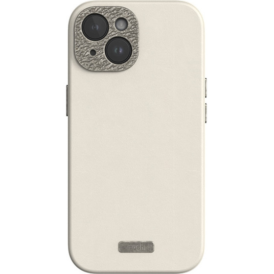 Moshi Napa Magsafe - Leather Case For Iphone 15 (Eggnog White) - (99MO231109)