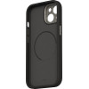 Moshi Napa Magsafe - Leather Case For Iphone 15 (Midnight Black) - (99MO231101)