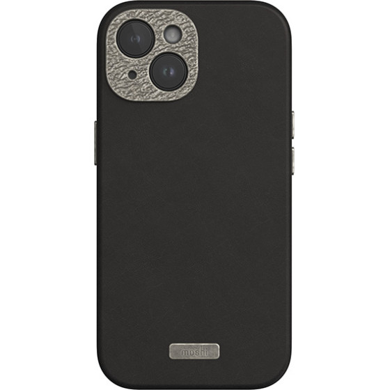 Moshi Napa Magsafe - Leather Case For Iphone 15 (Midnight Black) - (99MO231101)